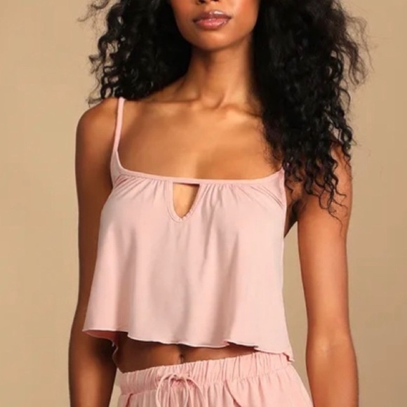 Free People Intimately Free To Be Blush Cami Crop Top - Picture 3 of 14